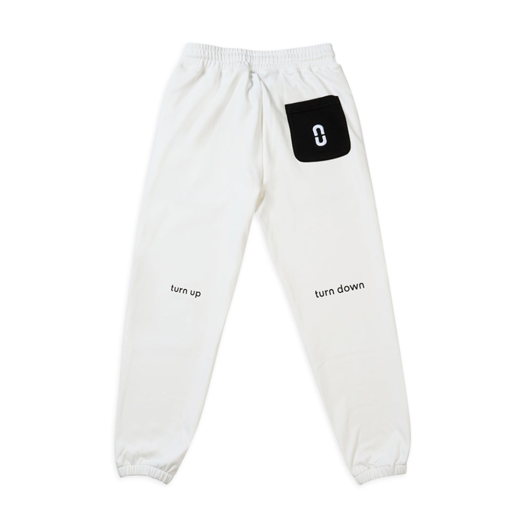 triple black smiley joggers