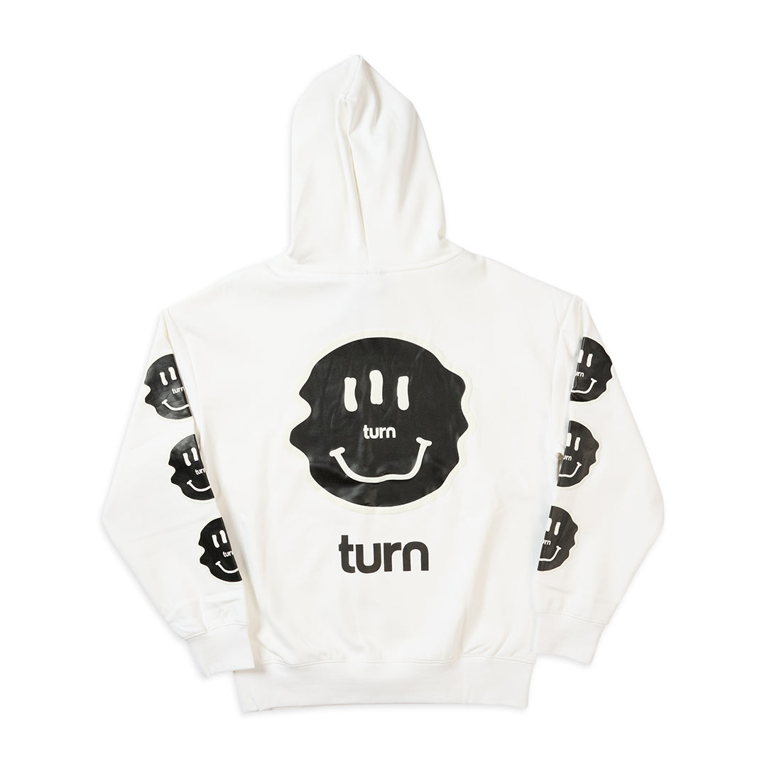 triple black smiley hoodie