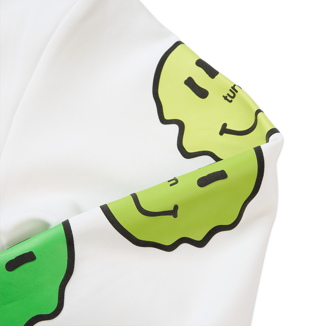 triple green smiley hoodie