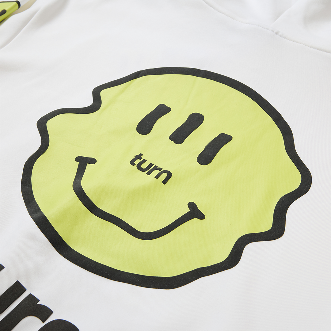 triple green smiley hoodie