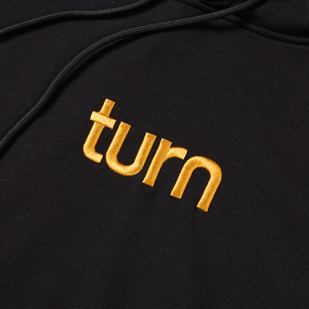 triple orange smiley hoodie