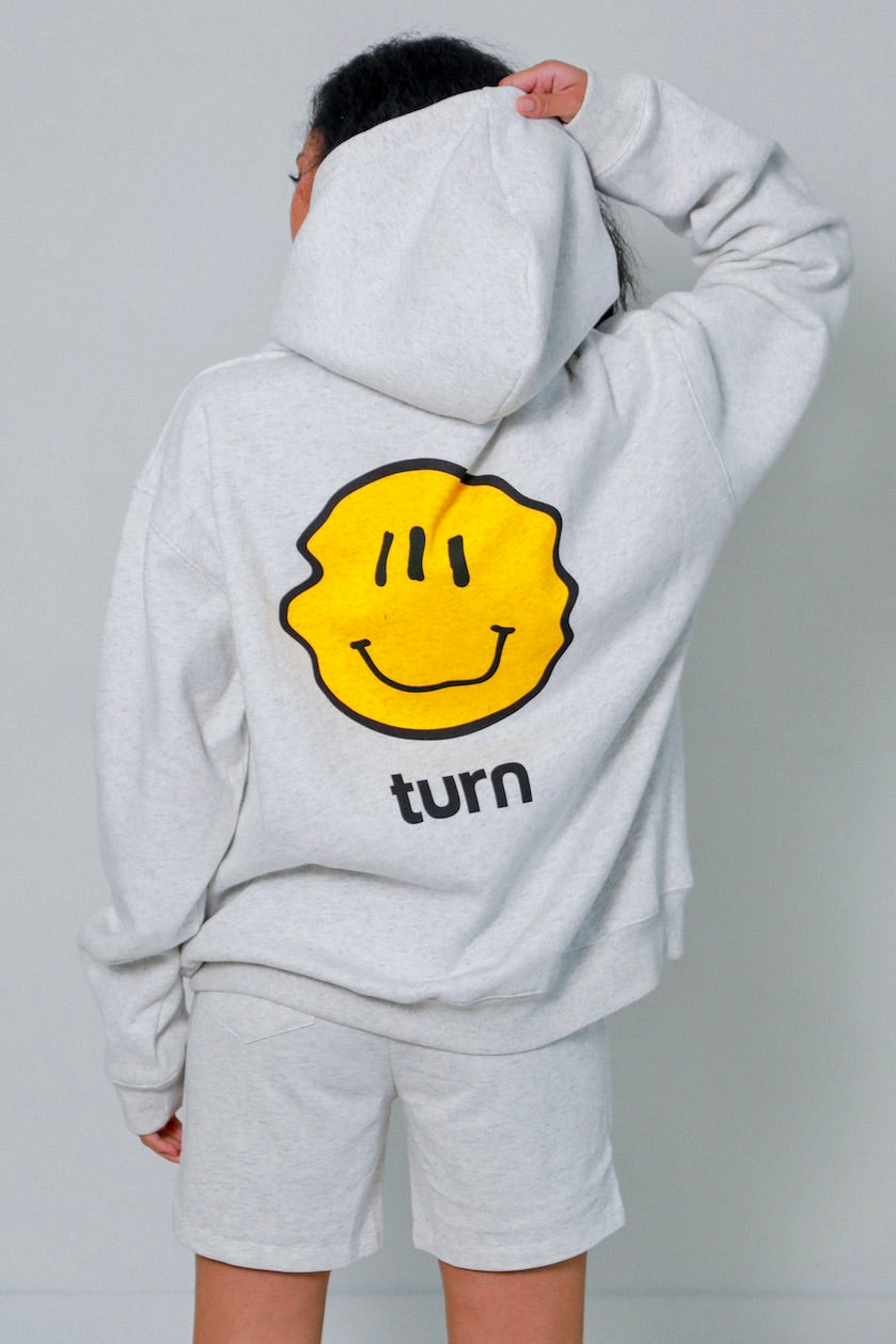 smiley oversized hoodie