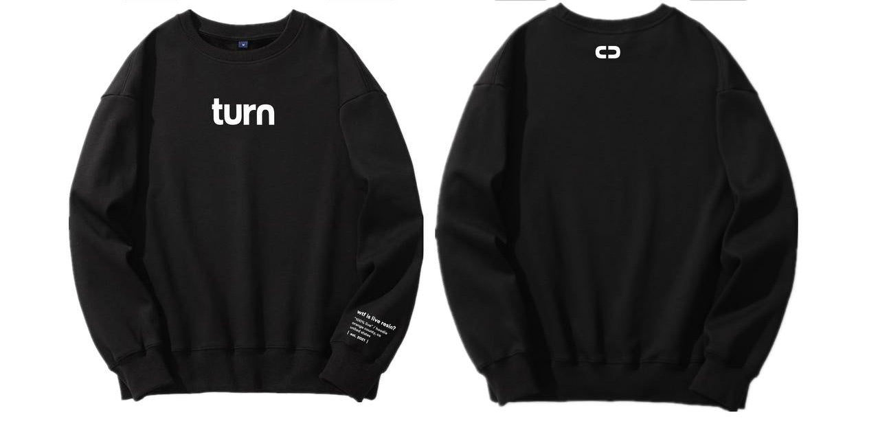 turn logo sweatshirt