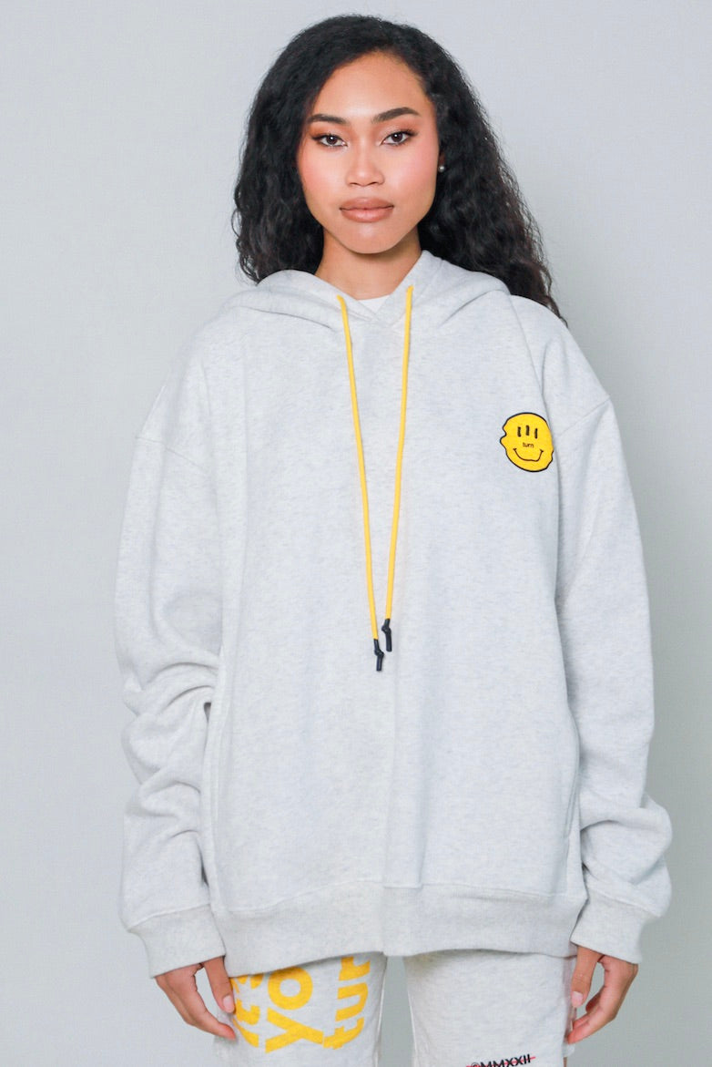 smiley oversized hoodie