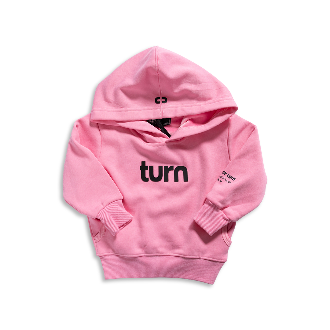 kids 100% turn logo hoodie