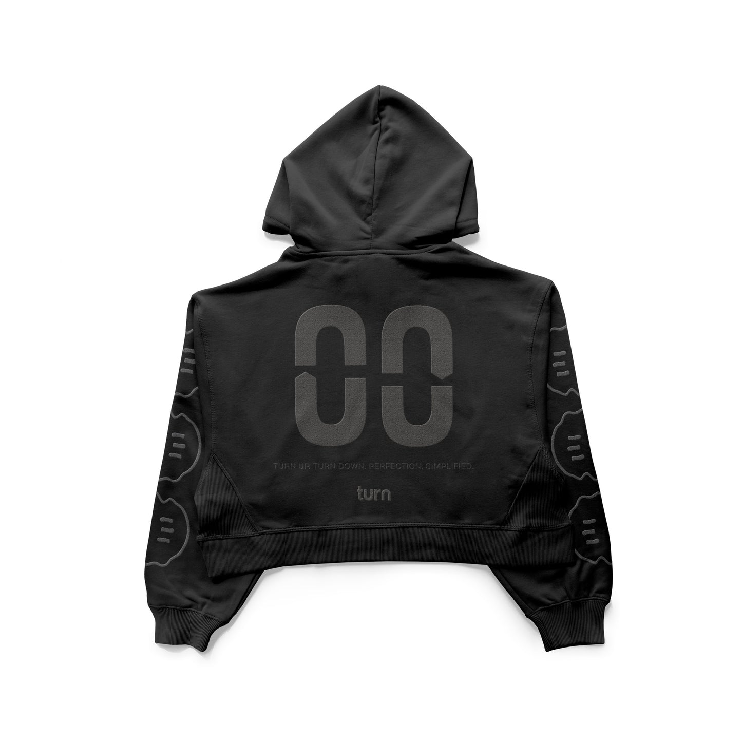 double zero crop hoodie