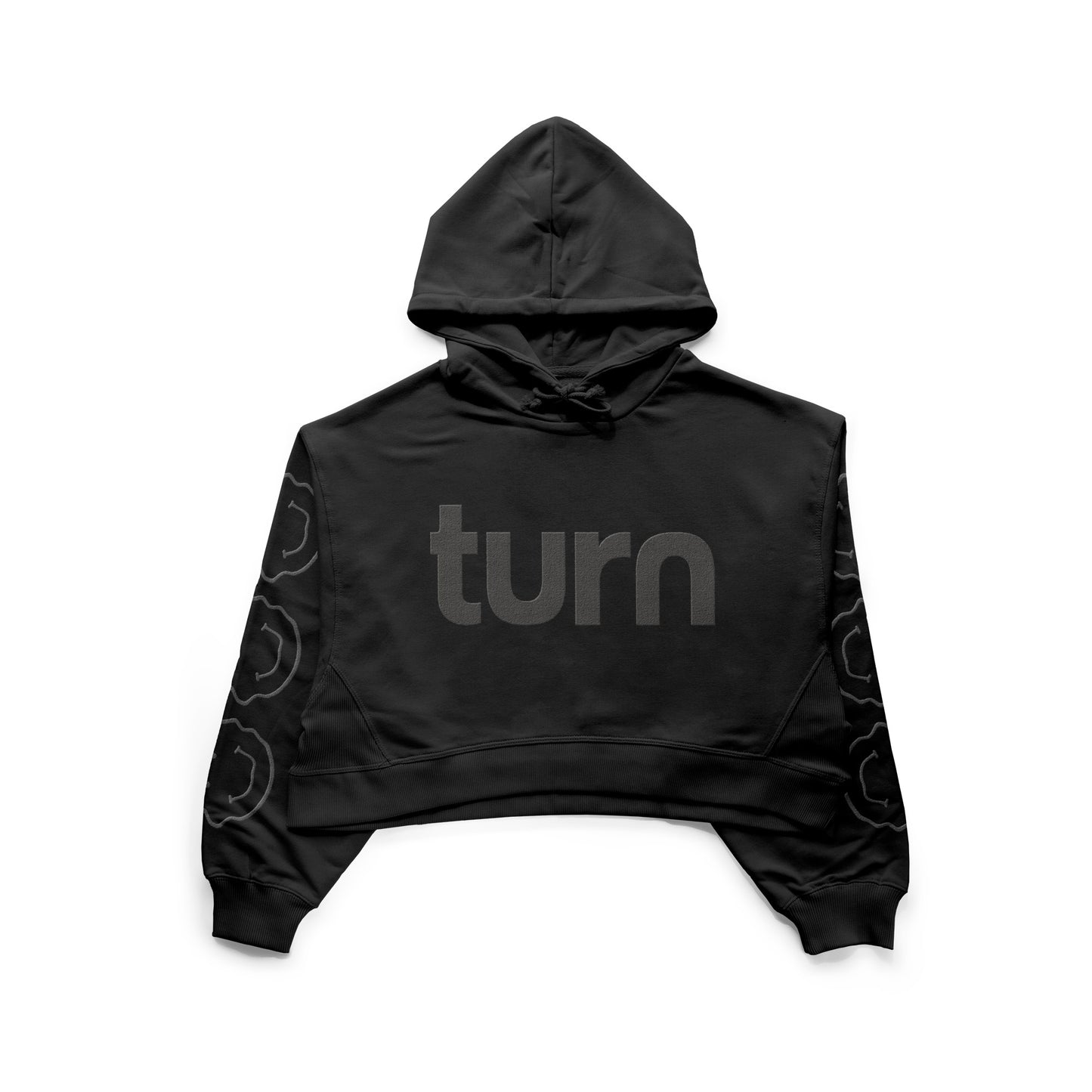 double zero crop hoodie