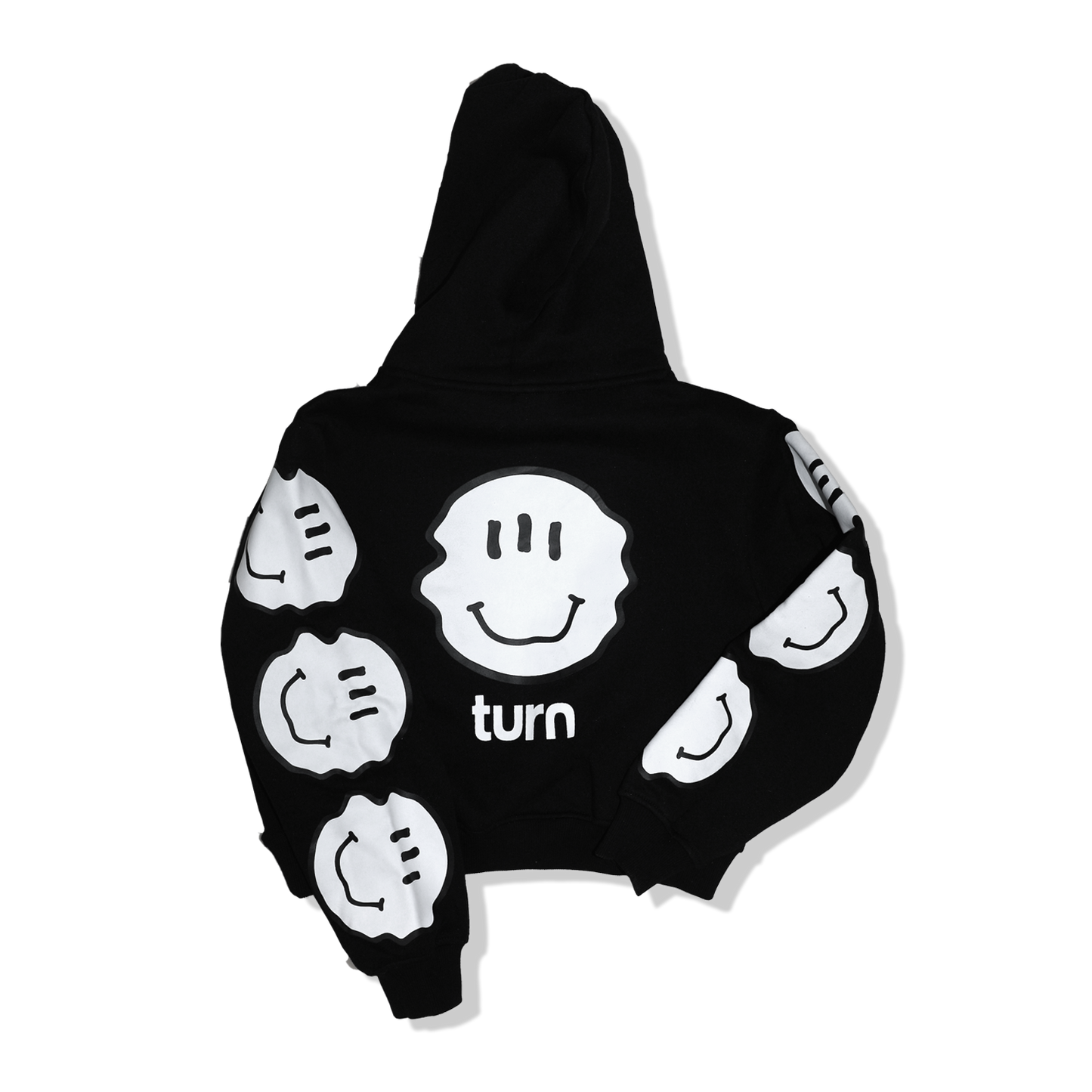 smiley crop hoodie