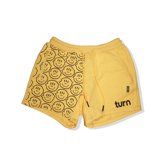 50/50 smiley shorts