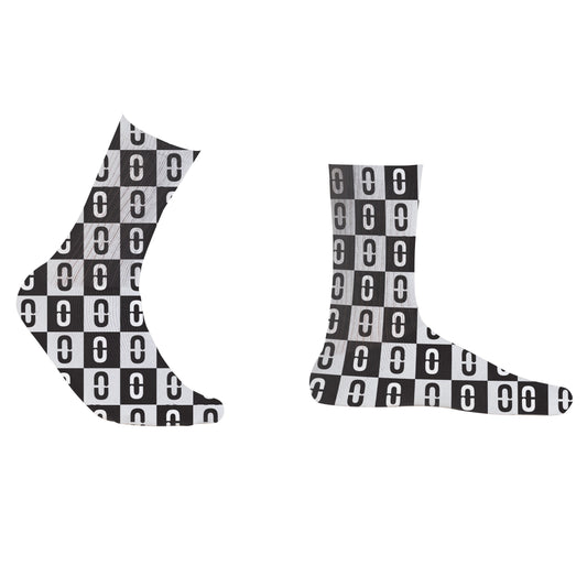 logo pattern socks