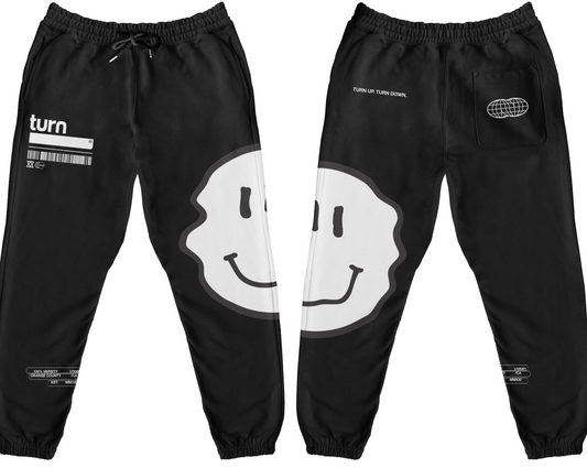 big smiley joggers